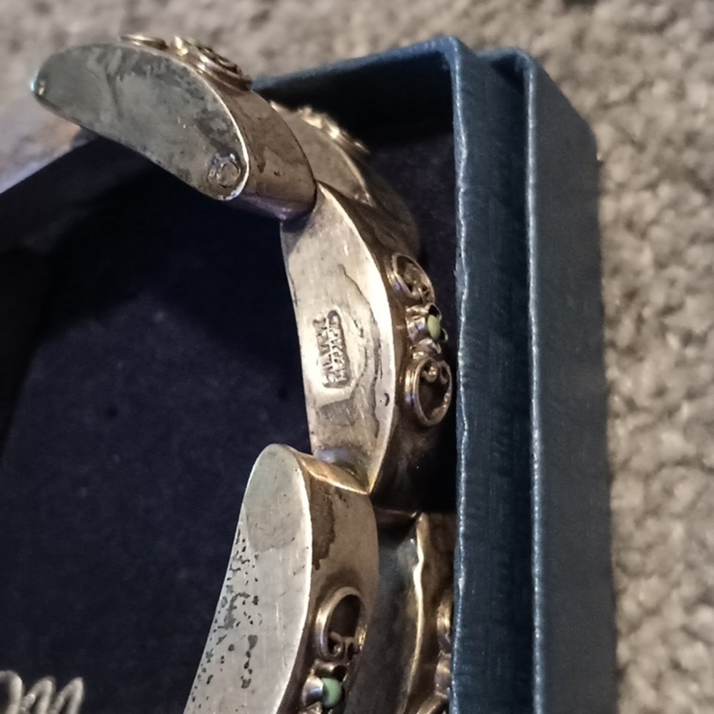 Vintage Sterling Link Bracelet - Picture 9 of 10